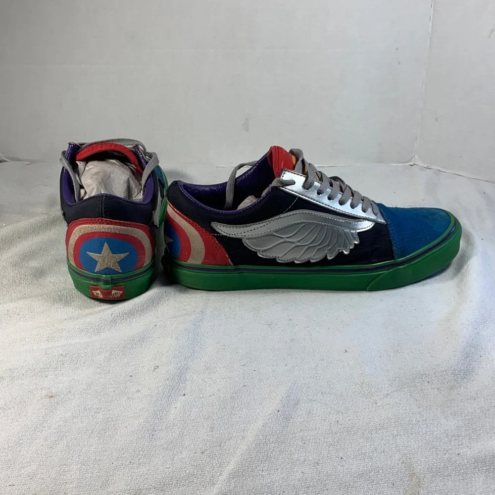 Vans Old Skool ‘What The Avengers’ Multicolor Winged Sneakers